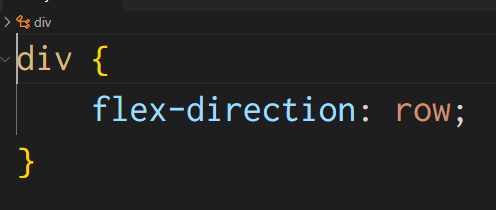flex-directionのコード。