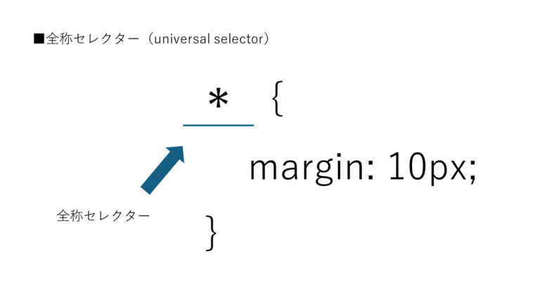 【CSS】全称セレクターについて解説！【分かりやすい】